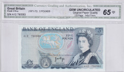 Great Britain, 5 Pounds, 1971/72, UNC, p378a
C.G.A.65
Estimate: USD 50-100