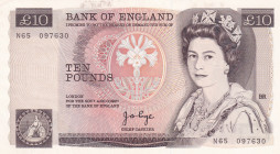 Great Britain, 10 Pounds, 1975/80, UNC, p379a
Estimate: USD 50-100