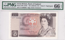 Great Britain, 10 Pounds, 1980/84, UNC, p379b
Estimate: USD 100-200