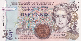 Guernsey, 5 Pounds, 1996, UNC, p56b
Estimate: USD 30-60