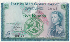 Isle of Man, 5 Pounds, 1961, AUNC, p26
Estimate: USD 900-1800