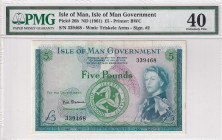 Isle of Man, 5 Pounds, 1961, XF, p26b
Estimate: USD 225-450