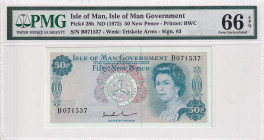Isle of Man, 50 New Pence, 1972, UNC, p28b
Estimate: USD 75-150