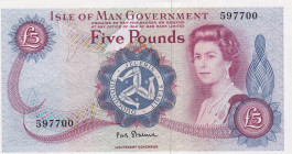 Isle of Man, 5 Pounds, 1972, UNC, p30a
Estimate: USD 500-1000