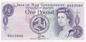 Isle of Man, 1 Pound, 1979, UNC(-), p34a
, The border is also very small.
Estimate: USD 10-20