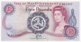 Isle of Man, 5 Pounds, 1979, UNC, p35a
Estimate: USD 350-700