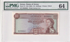 Jersey, 10 Shilings, 1963, UNC, p7a
Estimate: USD 75-150