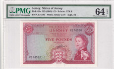 Jersey, 5 Pounds, 1963, UNC, p9b
Estimate: USD 400-800