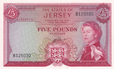 Jersey, 5 Pounds, 1963, AUNC, p9b
Estimate: USD 150-300