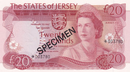 Jersey, 20 Pounds, 1978, UNC, p14s, SPECIMEN
Estimate: USD 100-200