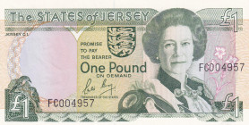 Jersey, 1 Pound, 1989, UNC, p15
Estimate: USD 15-30