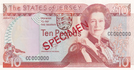 Jersey, 10 Pounds, 1989, UNC, p17s, SPECIMEN
Estimate: USD 20-40