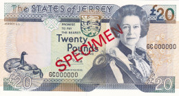 Jersey, 20 Pounds, 1993, UNC, p23s, SPECIMEN
Estimate: USD 75-150