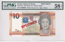 Jersey, 10 Pounds, 2010, AUNC, p34s, SPECIMEN
Estimate: USD 50-100