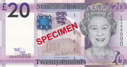 Jersey, 20 Pounds, 2010, UNC, p035s, SPECIMEN
Estimate: USD 30-60