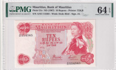 Mauritius, 10 Rupees, 1967, UNC, p3k
Estimate: USD 125-250