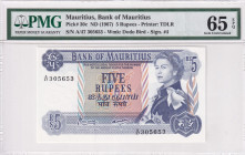 Mauritius, 5 Rupees, 1967, UNC, p30c
Estimate: USD 60-120
