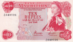 Mauritius, 10 Rupees, 1967, UNC, p31c
Estimate: USD 50-100
