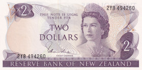 New Zealand, 2 Dollars, 1977, UNC, p164d
Estimate: USD 15-30