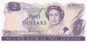 New Zealand, 2 Dollars, 1981, UNC, p170ar, REPLACEMENT
Estimate: USD 20-40