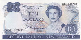 New Zealand, 10 Dollars, 1989/92, UNC, p172c
Estimate: USD 45-90