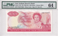 New Zealand, 100 Dollars, 1985/89, UNC, p175b
Estimate: USD 350-700