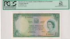 Rhodesia & Nyasaland, 1 Pound, 1956/60, UNC, p21a
Estimate: USD 1250-2500