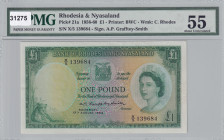 Rhodesia & Nyasaland, 1 Pound, 1956, AUNC, p21a
Estimate: USD 650-1300