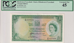 Rhodesia & Nyasaland, 1 Pound, 1961, XF, p21b
Estimate: USD 450-900