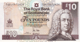 Scotland, 10 Pounds, 2012, UNC, p368
Estimate: USD 50-100