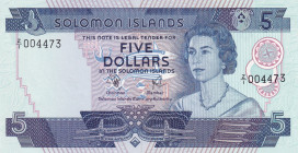 Solomon Islands, 5 Dollars, 1977, UNC, p6ar, REPLACEMENT
Estimate: USD 300-600