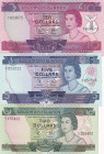 Solomon Islands, 2-5-10 Dollars, 1977, UNC, p5a,p6a,p7a
Estimate: USD 100-200