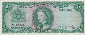 Trinidad & Tobago, 5 Dollars, 1964, VF(+), p27b
Estimate: USD 110-220