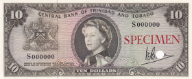Trinidad & Tobago, 10 Dollars, 1964, UNC, p28cs, SPECIMEN
Estimate: USD 500-1000