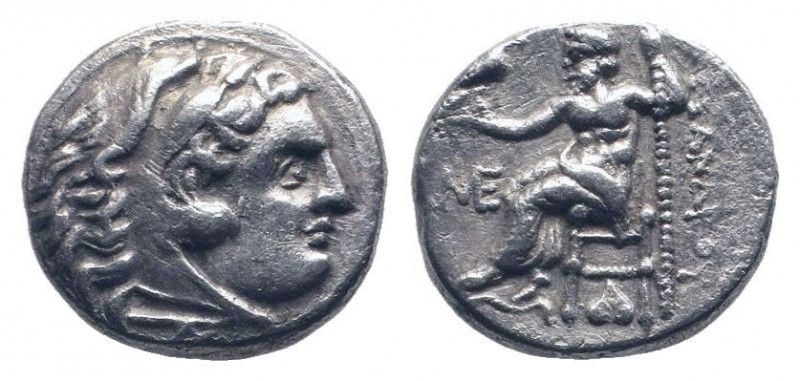 KINGS of MACEDON. Alexander III.The Great.336-323 BC.Abydus mint. AR Drachm. Hea...