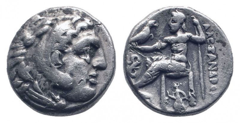 KINGS of MACEDON.Philip III. 323-317 BC. Lampsakos mint.AR Drachm. Head of Herak...