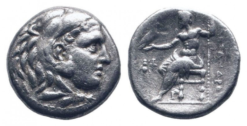 KINGS of THRACE. Lysimachos.295-288 BC.Ephesos mint. AR Drachm. Head of Herakles...