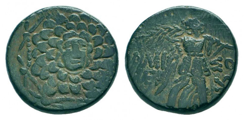PONTUS.Amisos.Circa 105-63 BC. Bronze.Aegis with Gorgon's head at center / AΜΙΣΟ...