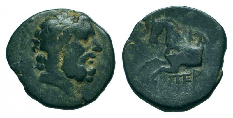 PISIDIA.Termessos.1st Century BC.AE Bronze.Laureate head of Zeus to right / TEP,...