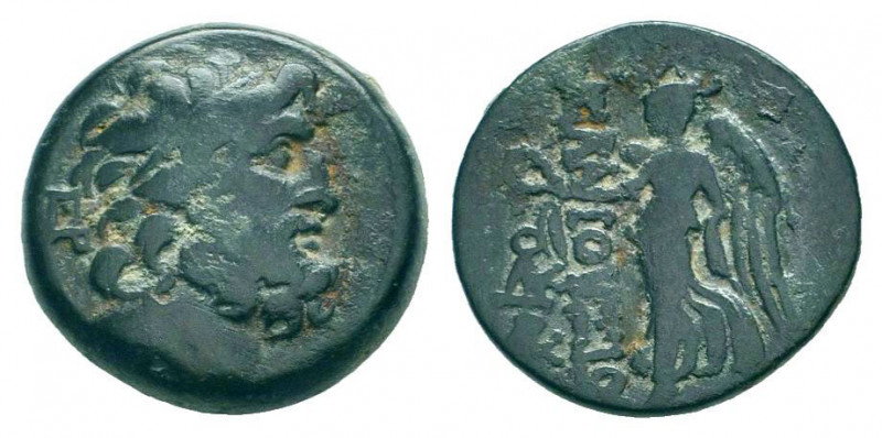 CILICIA.Elaioussa Sebaste.1st Century BC.AE Bronze.Laureate head of Zeus right; ...