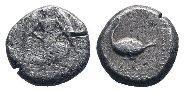 CILICIA. Mallos. Circa 440-390 BC.AR Stater.Winged male figure advancing right, ...