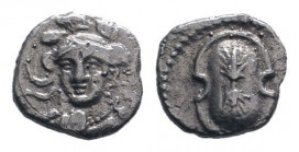 CILICIA.Uncertain. Circa 333-323 BC. AR Obol . Helmeted head of Athena right / Shield ornamented with thunderbolt. Göktürk 27-28 var ; SNG France 476 ...