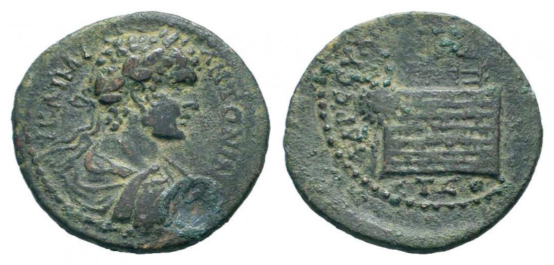 PONTUS.Amaseia. Caracalla.211-217 AD.AE Bronze.KAI M AVΡ ANTΩNINOC, laureate, dr...