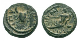 LYDIA. Magnesia ad Sipylum. Pseudo-autonomous.Mid 3rd Century. AE Bronze.MAΓNHTΩN, River god Hermus reclining left, holding cornucopia and resting elb...