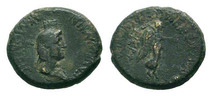 PHRYGIA. Acmonea. Pseudo-autonomous. Time of Nero.54-68 AD. AE Bronze.ΘЄAN PωMHN...