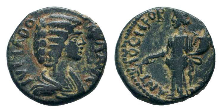 PISIDIA.Antioch.Julia Domna.193-217 AD. AE Bronze.IVLIA DOMNA AVG, Draped bust r...