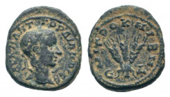 CAPPADOCIA. Caesarea. Gordian III.238-244 AD.AE Bronze.ΑΥ Κ Μ ΑΝΤ ΓΟΡΔΙΑΝΟϹ ϹƐ, Laureate, draped and cuirassed bust right /	ΜΗΤΡΟ ΚΑΙ Β Ν, Ɛ Δ, 	three...