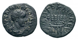 CAPPADOCIA.Caesarea-Eusebeia.Gordian III.238-244 AD.AE Bronze.AV KAI M ANT ΓOΡΔIANOC, laureate, draped and cuirassed bust right / MHTP KAI BNE, six ea...