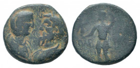 CILICIA. Olba. Septimius Severus. 193-211 AD.AE Bronze.ΑΥΤΟΚ ΚΑΙC Λ CЄΠ CЄΥΗΡΟΝ IOV ΛΙΑΝ CΕΒ,Draped bust right of Domna vis a vis laureate and draped ...