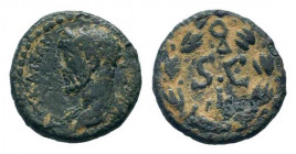 SELEUCIS and PIERIA.Antioch. Antoninus Pius.138-161. AE Bronze.ΑVΤ ΚΑΙ ΤΙ ΑΙ ΑΝΤⲰΝƐΙΝΟϹ ϹƐΒ, radiate head of Antoninus Pius , left / S C and above, nu...
